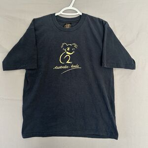 Aussie Tee Australia Koala Shirt Medium Tangerine Embroidered Resort Unisex Top